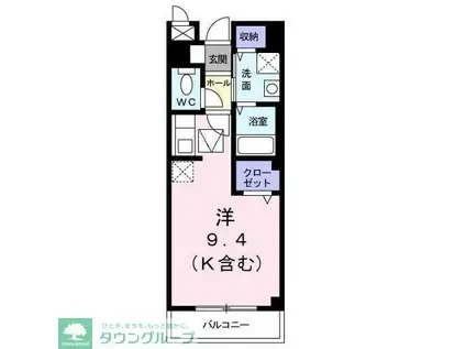 サニーメゾンII(ワンルーム/1階)の間取り写真