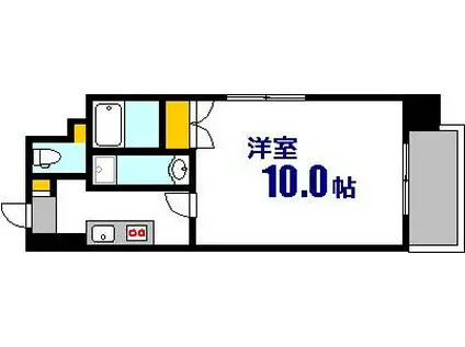 FK BLD(1K/5階)の間取り写真