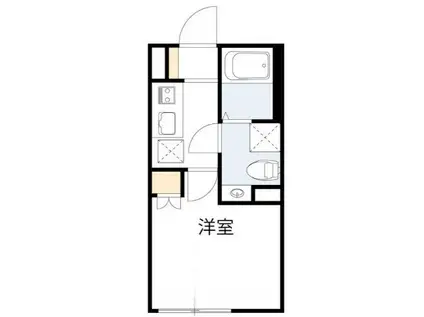 ISD下高井戸(1K/3階)の間取り写真