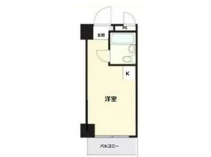 トップ・ルーム横浜(ワンルーム/5階)の間取り写真