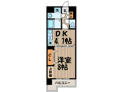 MICHAEL21(1DK/1階)の間取り写真