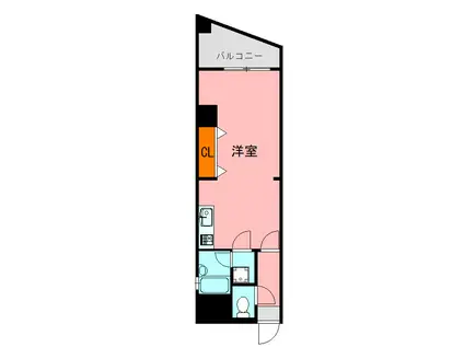 ピュアドームエレガンテ平尾(ワンルーム/5階)の間取り写真