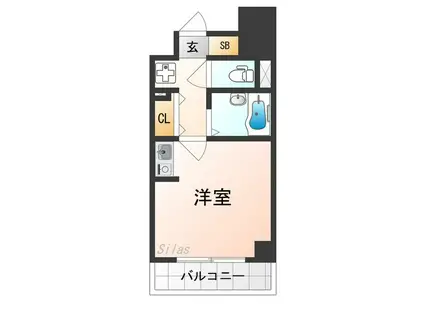 プランドールマサキ(ワンルーム/8階)の間取り写真