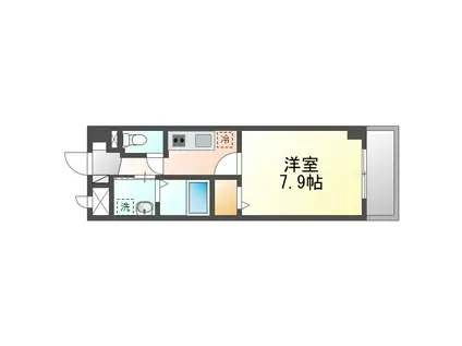 セレーノ銘苅(1K/7階)の間取り写真