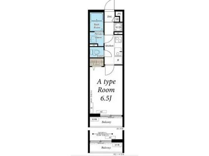 グレイス八潮(1K/2階)の間取り写真