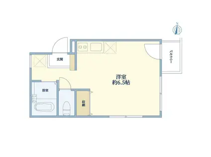 パレス・エスプリ(ワンルーム/3階)の間取り写真