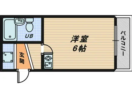 アルヴィラージュ(ワンルーム/4階)の間取り写真