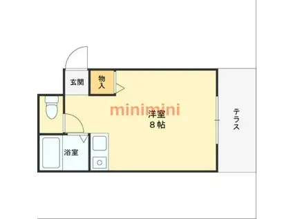 アプレシオ西冠I(1K/1階)の間取り写真