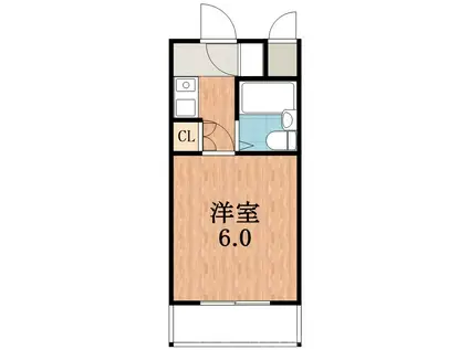 ヴェルデ阿倍野(1K/3階)の間取り写真