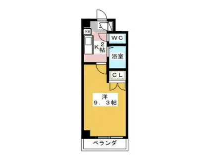 CERES星ヶ丘(1K/5階)の間取り写真