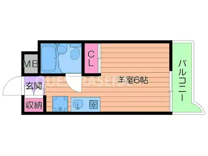 ラ・レジダンス・ド・京橋(ワンルーム/5階)の間取り写真