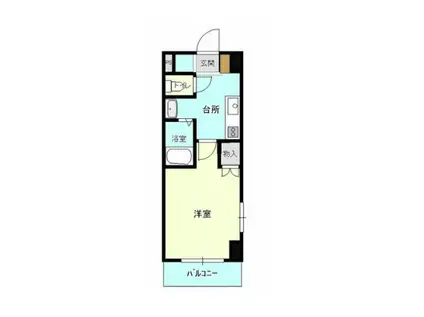 F&Fアビタシオン(1K/1階)の間取り写真