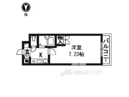 サンモールコート東洞院(1K/5階)の間取り写真