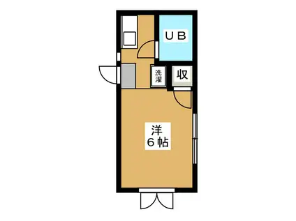 サンレジデンス(ワンルーム/2階)の間取り写真