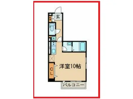 パ―チェ(ワンルーム/1階)の間取り写真