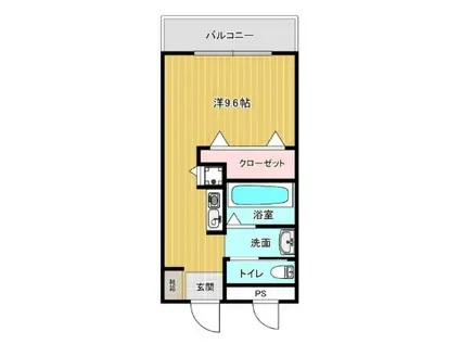 アビタシオンTAKE松山(ワンルーム/6階)の間取り写真