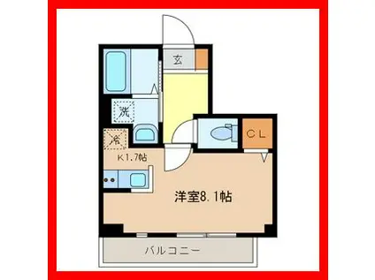 都営三田線 千石駅 徒歩4分 4階建 築12年(ワンルーム/4階)の間取り写真