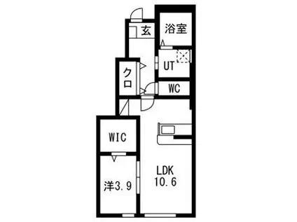 T・MハウスII(1LDK/1階)の間取り写真
