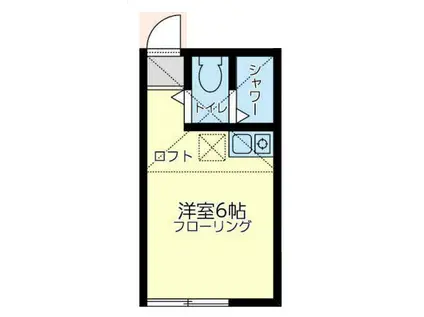 ユナイト東門前バルザック(ワンルーム/2階)の間取り写真