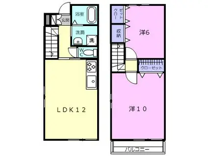 サンエクセルIII(2LDK/1階)の間取り写真