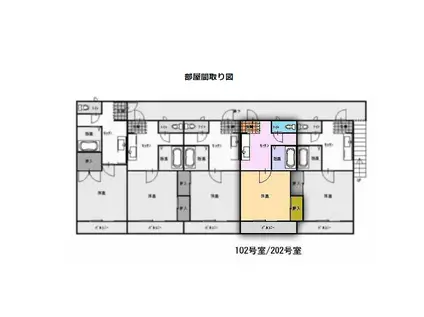 サマックス鶴ヶ峰(2DK/1階)の間取り写真