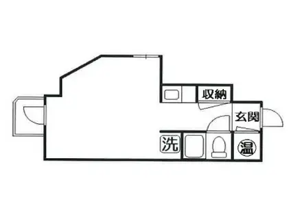 アリオーソビル(ワンルーム/4階)の間取り写真