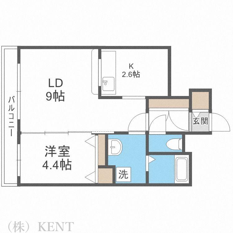 フェバリット ラ セスト(1LDK/5階)の間取り写真