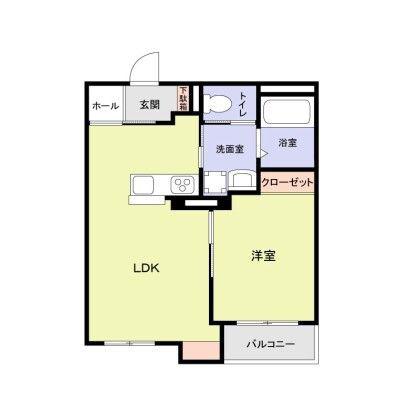 エムズ ヴィラ さいたま新都心(1LDK/2階)の間取り写真