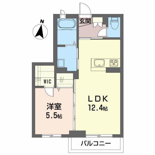 ベレオST(1LDK/3階)の間取り写真