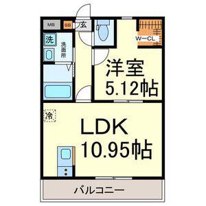 A・CITY常滑原松(1LDK/1階)の間取り写真
