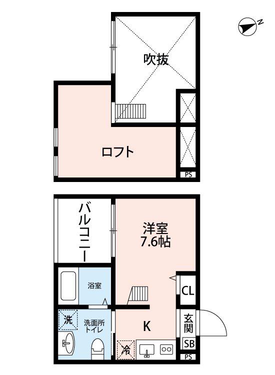 HAUS RUHE 高畑(ワンルーム/1階)の間取り写真