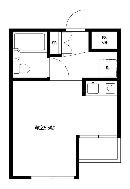 ダイアパレス川崎第2(ワンルーム/3階)の間取り写真