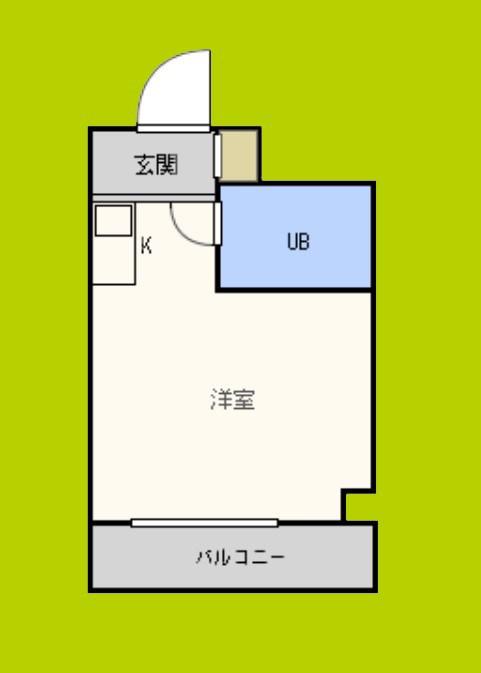 スカイプラザIII(ワンルーム/8階)の間取り写真