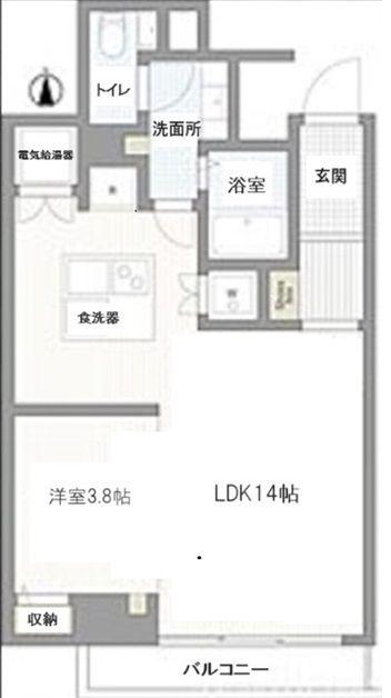藤和半蔵門コープ(1LDK/7階)の間取り写真