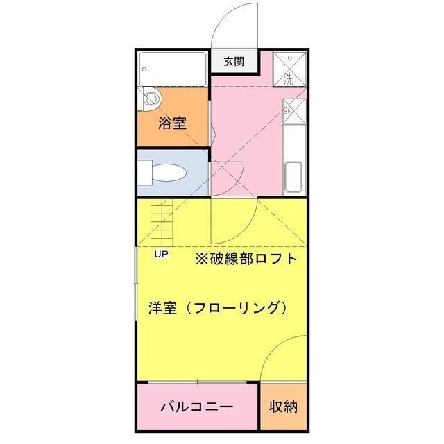 アーバングレイス(1K/1階)の間取り写真