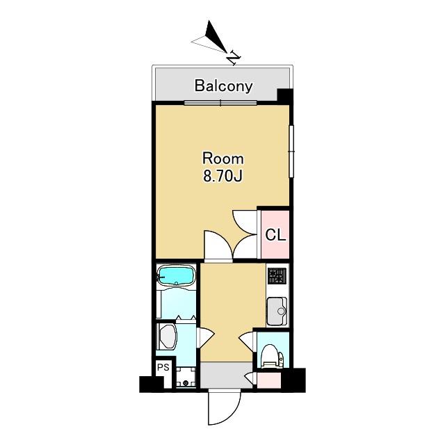 花田屋マンション(1K/2階)の間取り写真