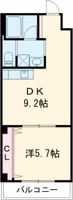 ソフィア墨染駅前(1LDK/3階)の間取り写真
