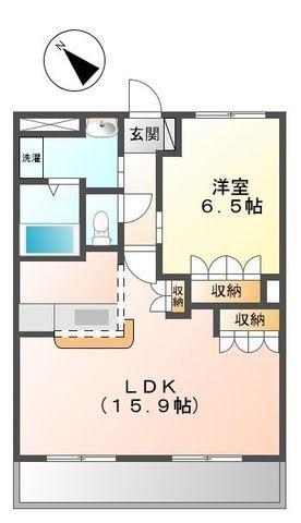 ア・ピアチェーレ(1LDK/2階)の間取り写真