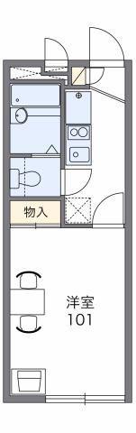 レオパレスATOM(1K/2階)の間取り写真