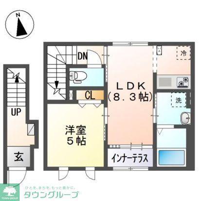 プティ・マタン(1LDK/2階)の間取り写真
