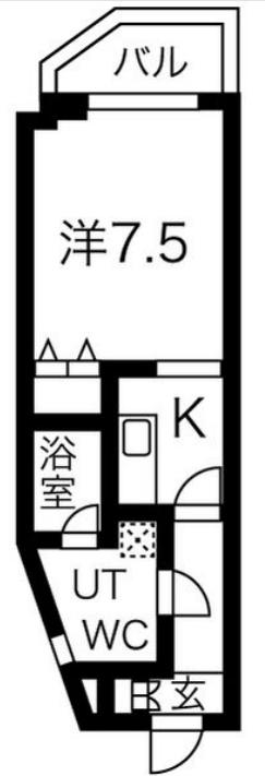 スパシエ スタイル 練馬春日町(1K/4階)の間取り写真