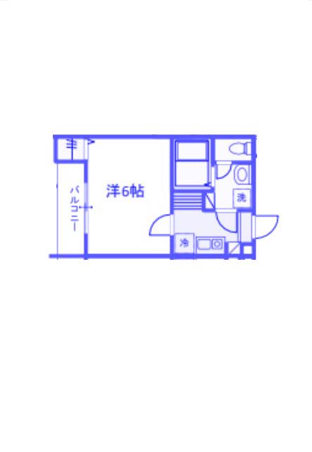 MELDIA大宮II(1K/1階)の間取り写真