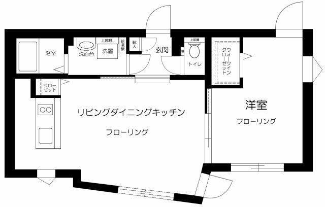 LAPIS本郷(1LDK/1階)の間取り写真