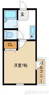 豊新セリオ(1K/3階)の間取り写真