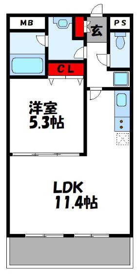 CONSONANCE SNG(1LDK/2階)の間取り写真