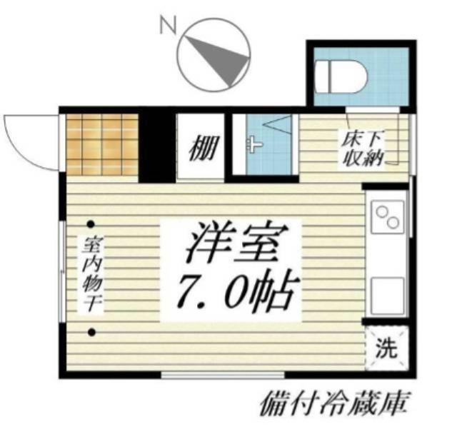 I-WOOD久我山(ワンルーム/1階)の間取り写真