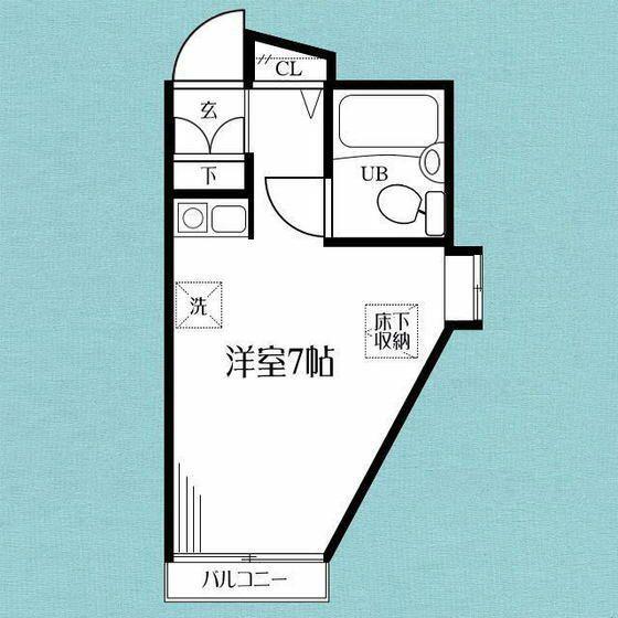 ラックス本牧パート1(ワンルーム/1階)の間取り写真