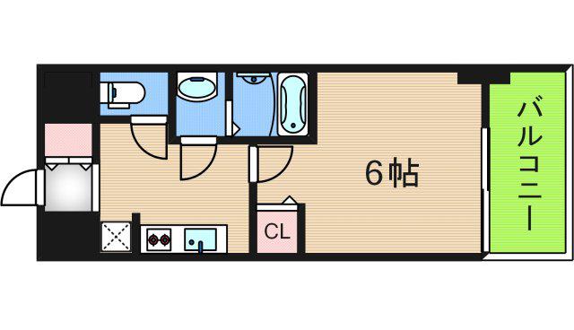 グランパシフィック長橋(1K/5階)の間取り写真