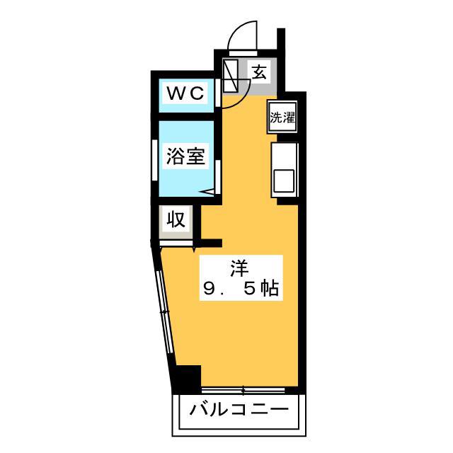 F&K横浜(ワンルーム/6階)の間取り写真