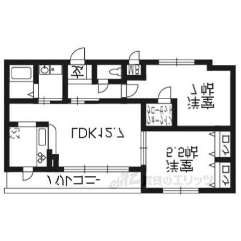 セピアコートⅡ(2LDK/1階)の間取り写真
